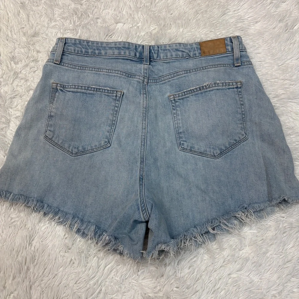 Paige High Rise Noella Shorts Light Blue Wash - Picture 7 of 7